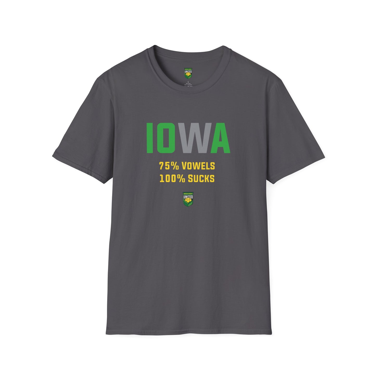 DKCU Iowa Sucks Graphic Unisex Shirt