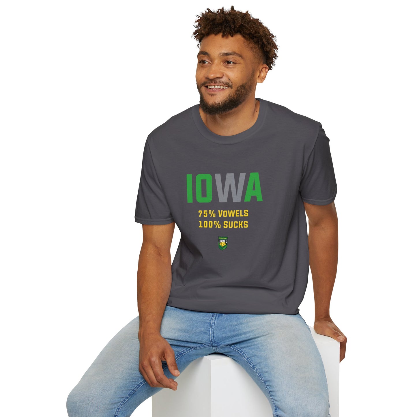DKCU Iowa Sucks Graphic Unisex Shirt