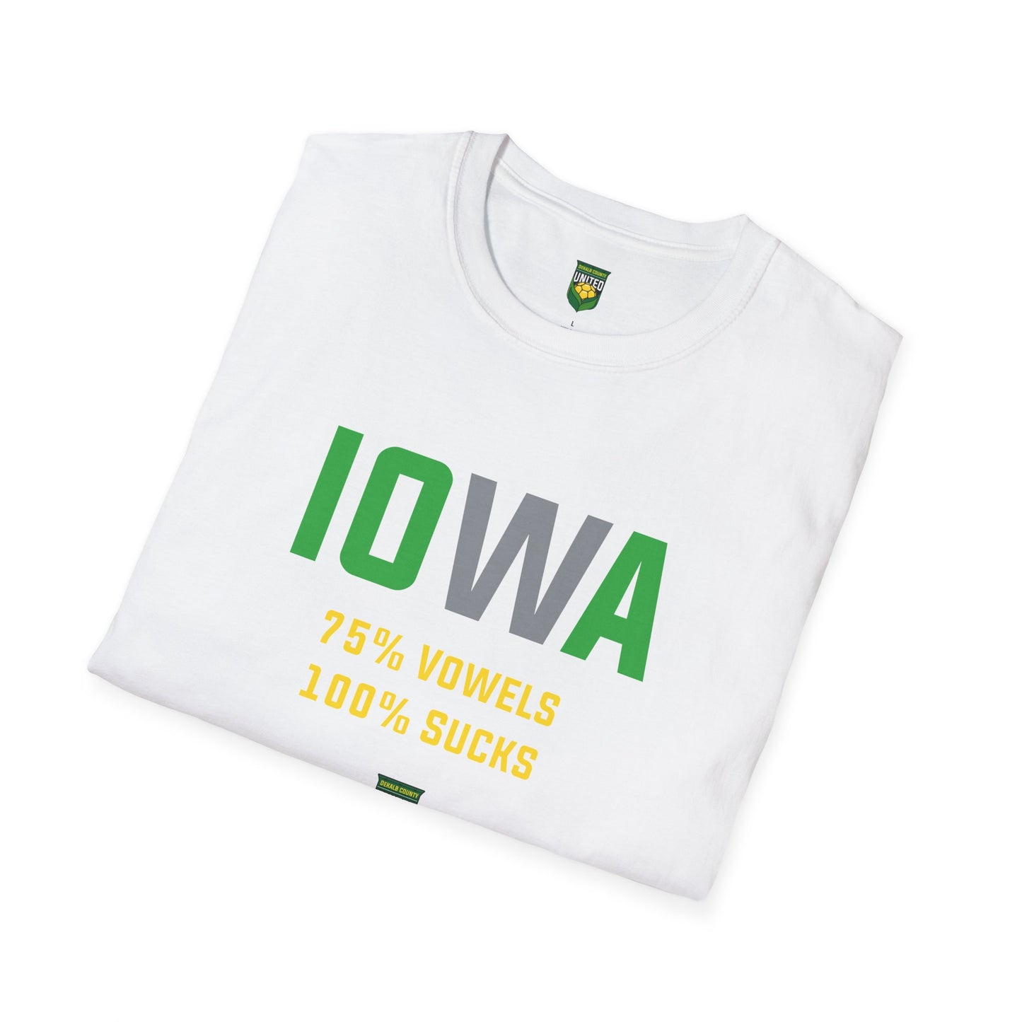 DKCU Iowa Sucks Graphic Unisex Shirt
