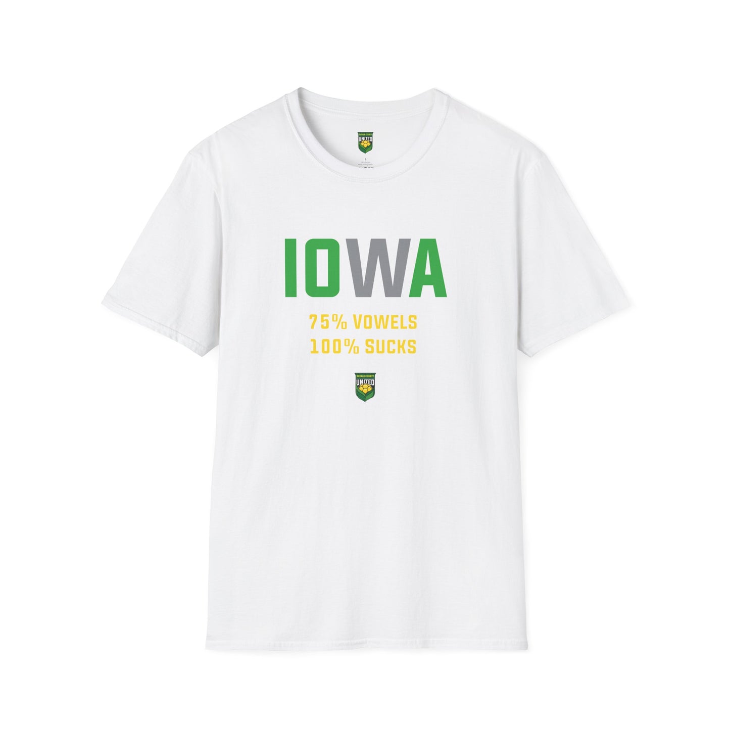 DKCU Iowa Sucks Graphic Unisex Shirt