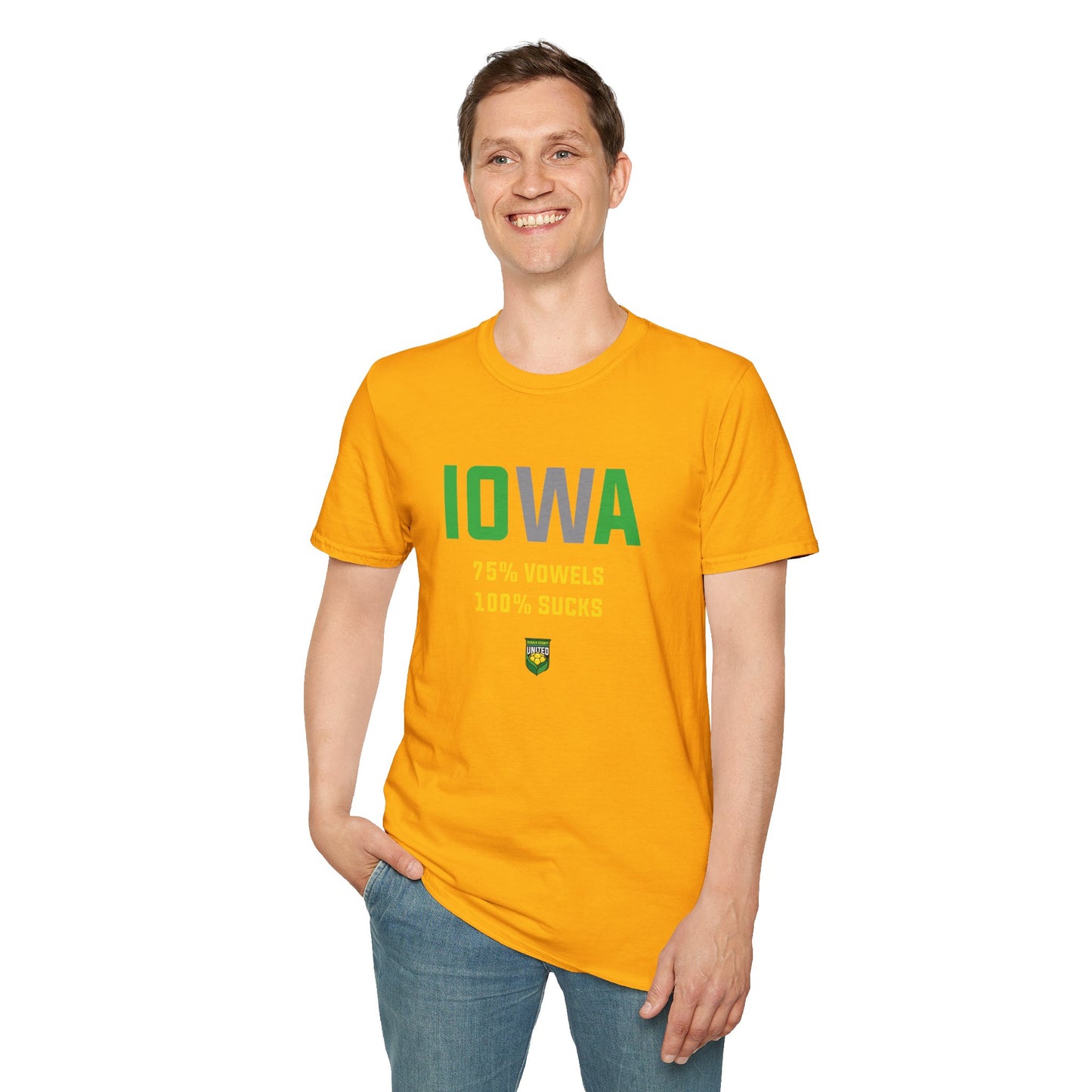 DKCU Iowa Sucks Graphic Unisex Shirt