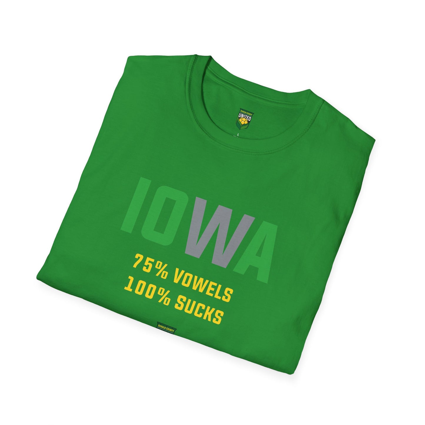 DKCU Iowa Sucks Graphic Unisex Shirt