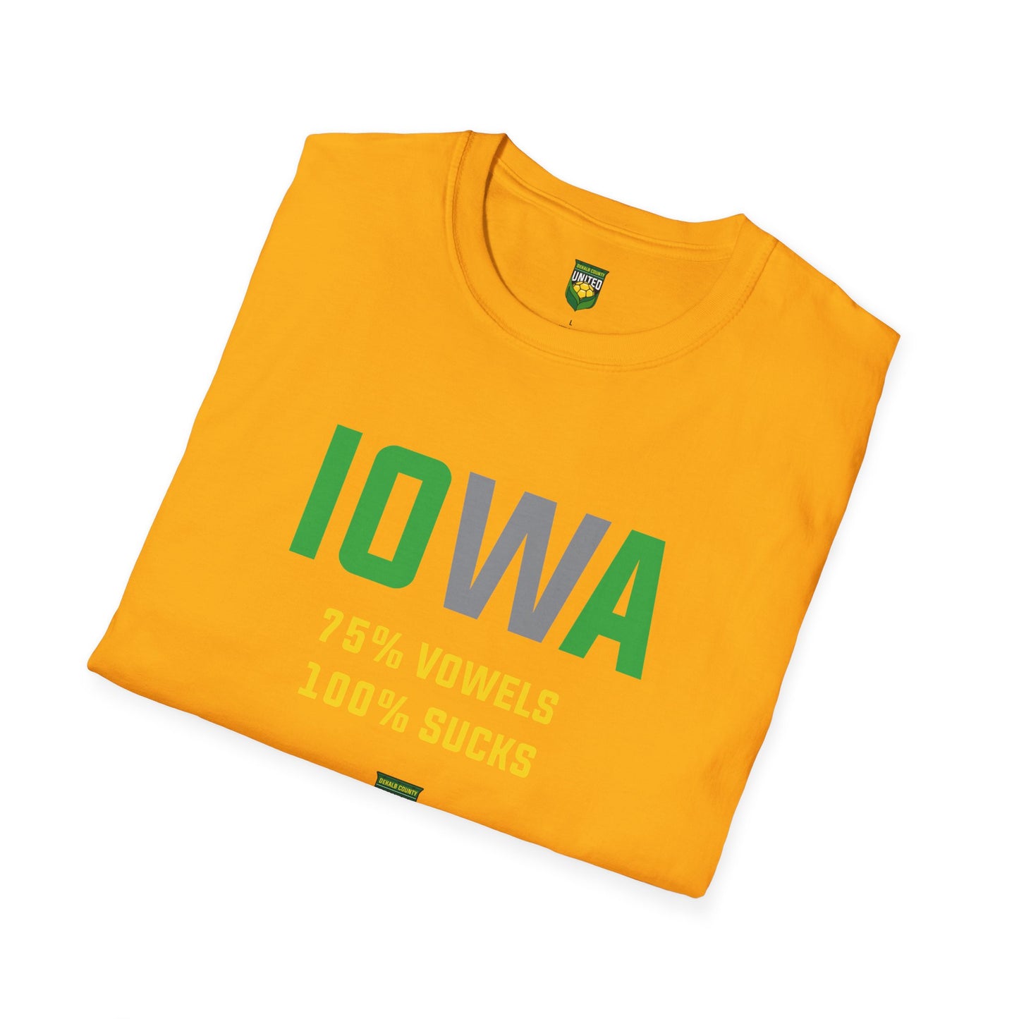 DKCU Iowa Sucks Graphic Unisex Shirt