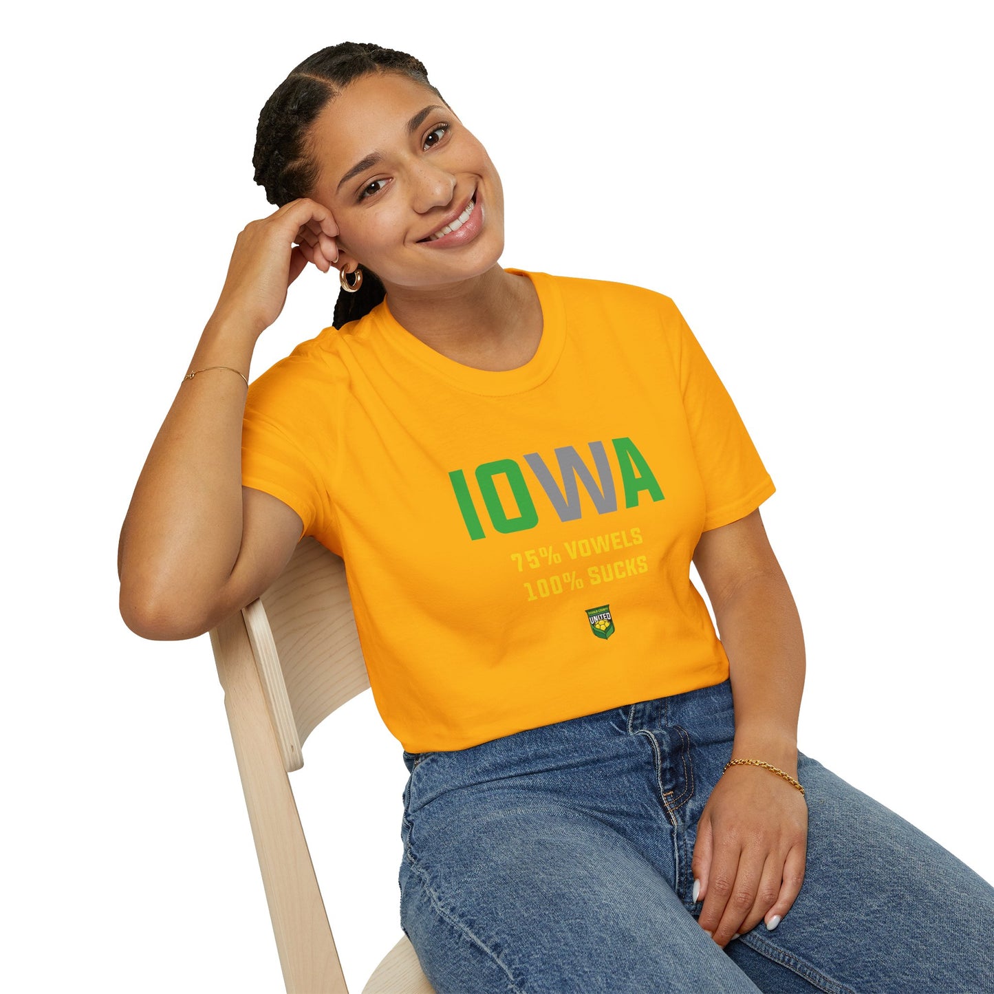 DKCU Iowa Sucks Graphic Unisex Shirt