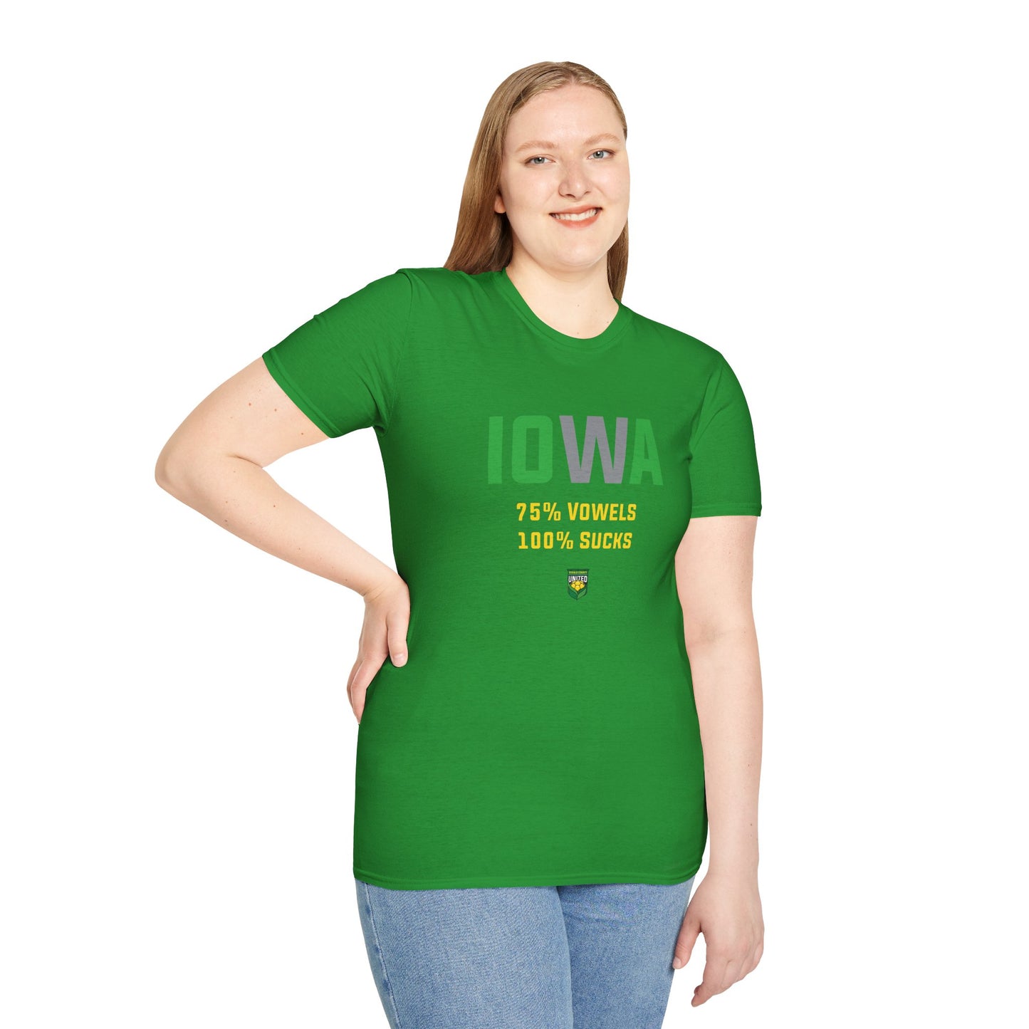 DKCU Iowa Sucks Graphic Unisex Shirt
