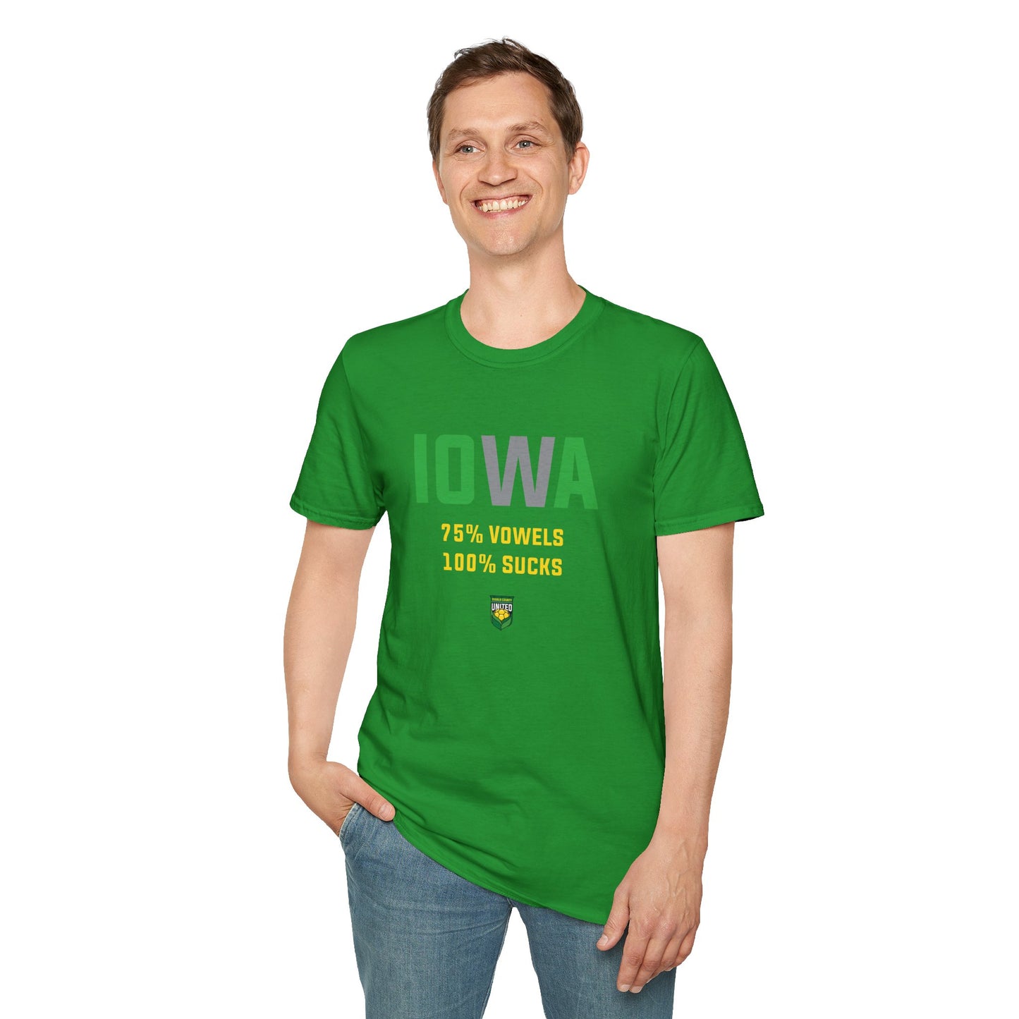 DKCU Iowa Sucks Graphic Unisex Shirt