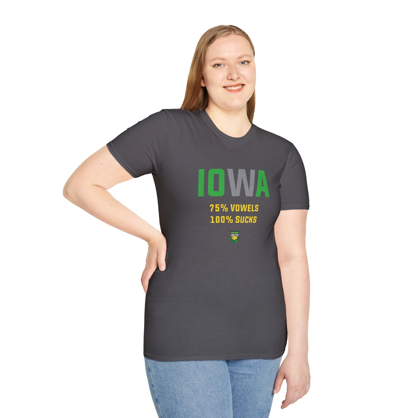 DKCU Iowa Sucks Graphic Unisex Shirt