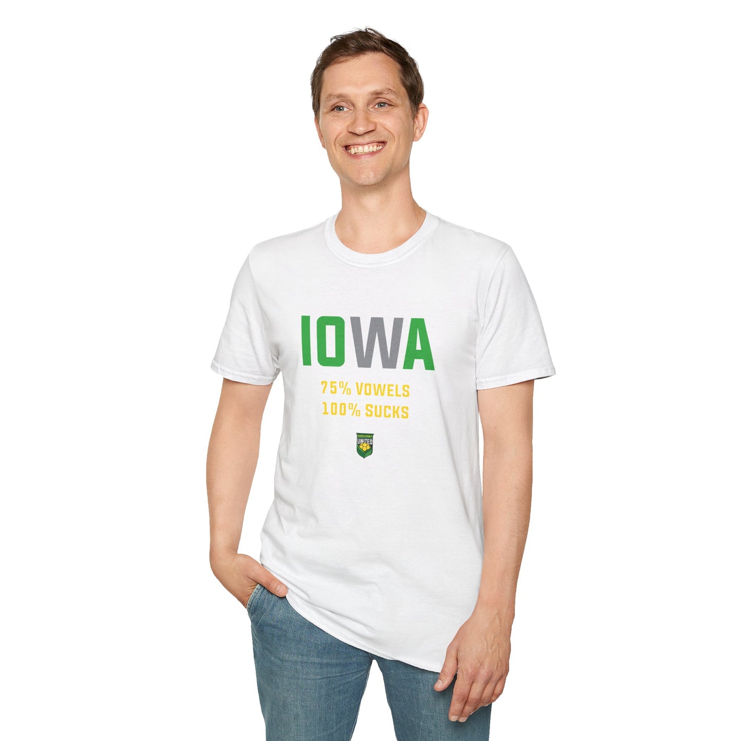 DKCU Iowa Sucks Graphic Unisex Shirt