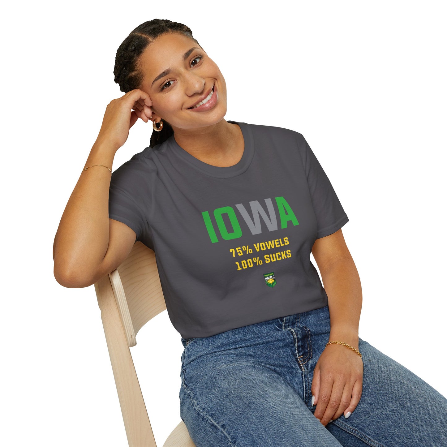 DKCU Iowa Sucks Graphic Unisex Shirt
