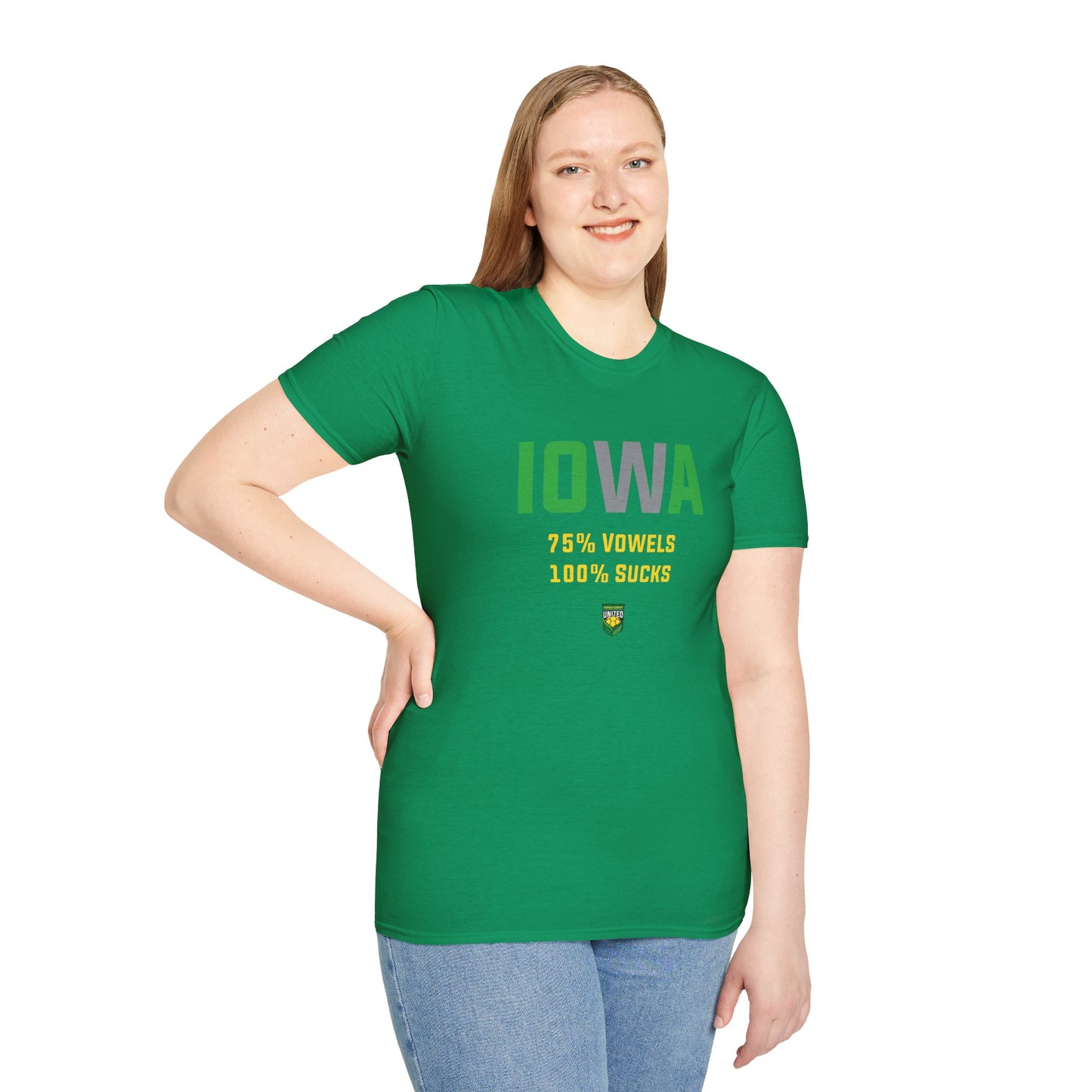 DKCU Iowa Sucks Graphic Unisex Shirt