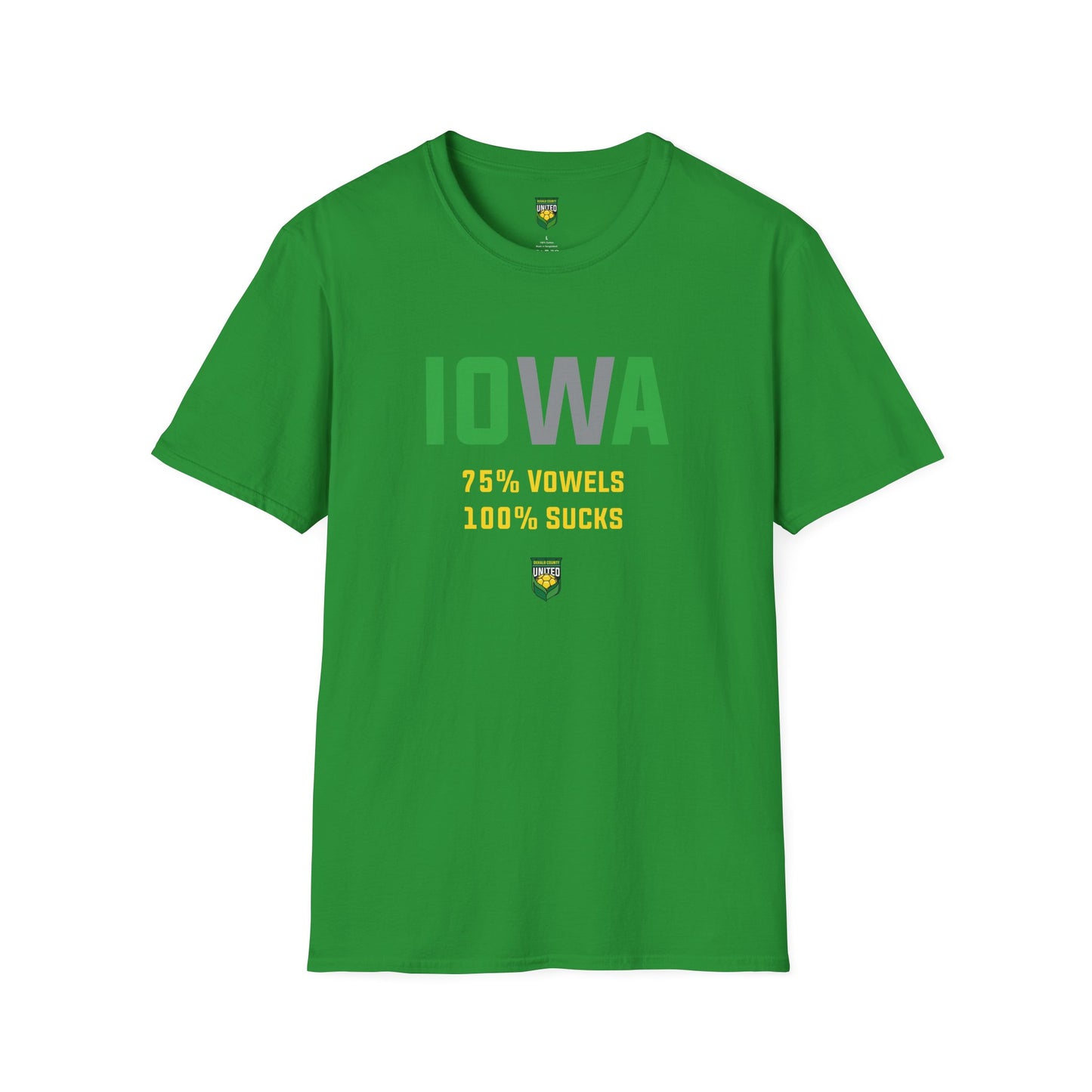 DKCU Iowa Sucks Graphic Unisex Shirt