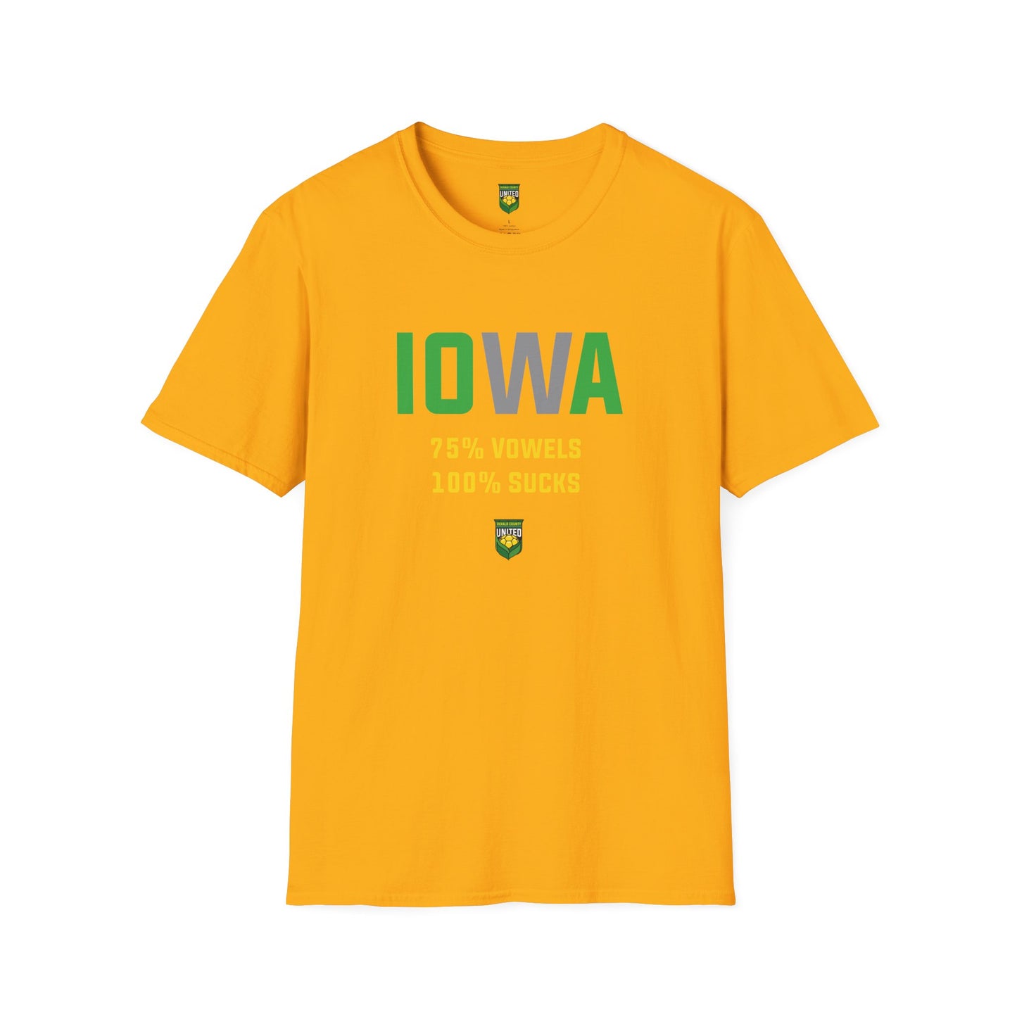 DKCU Iowa Sucks Graphic Unisex Shirt