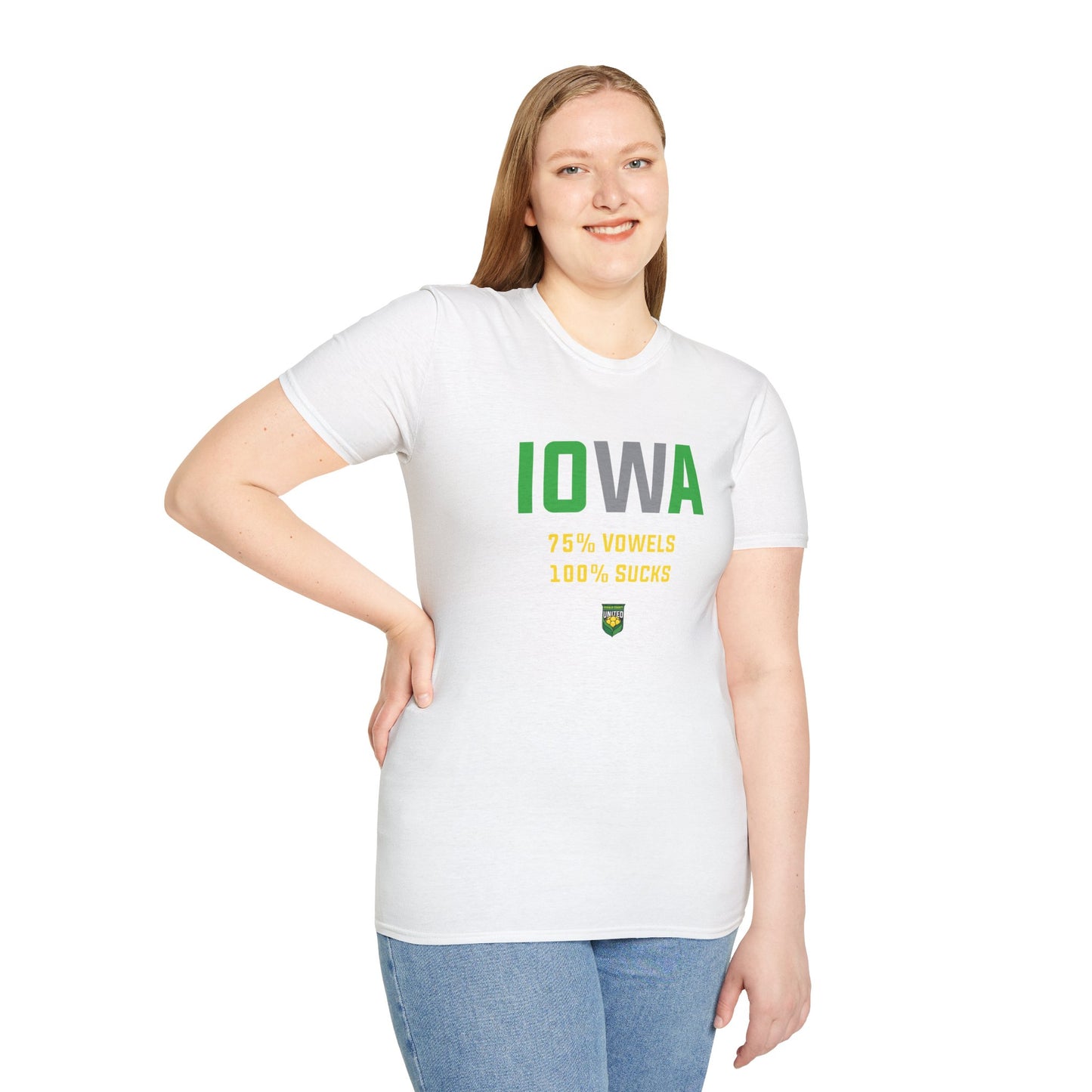 DKCU Iowa Sucks Graphic Unisex Shirt