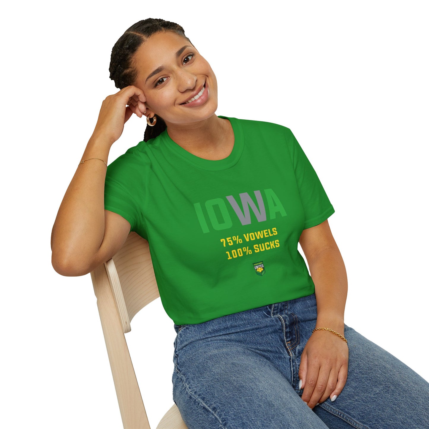 DKCU Iowa Sucks Graphic Unisex Shirt