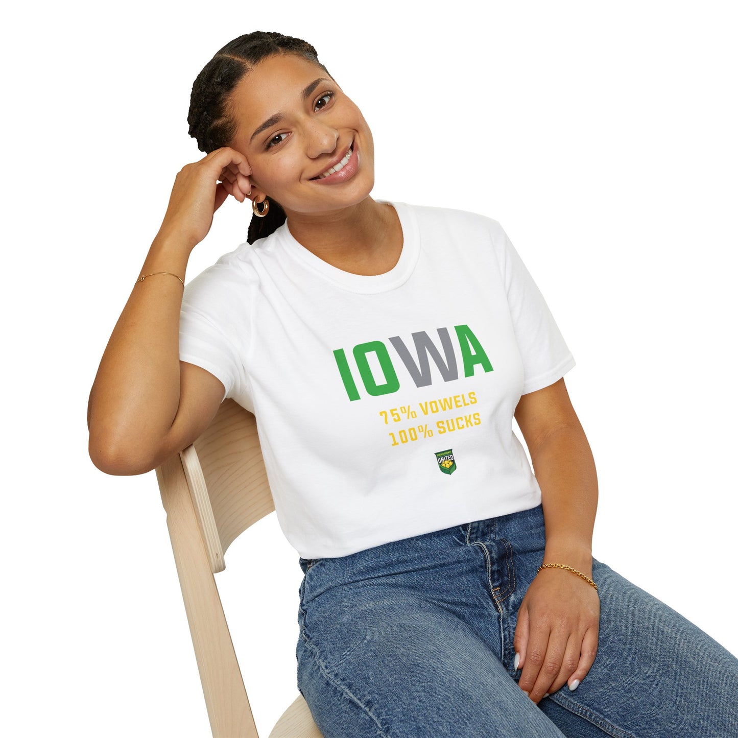 DKCU Iowa Sucks Graphic Unisex Shirt