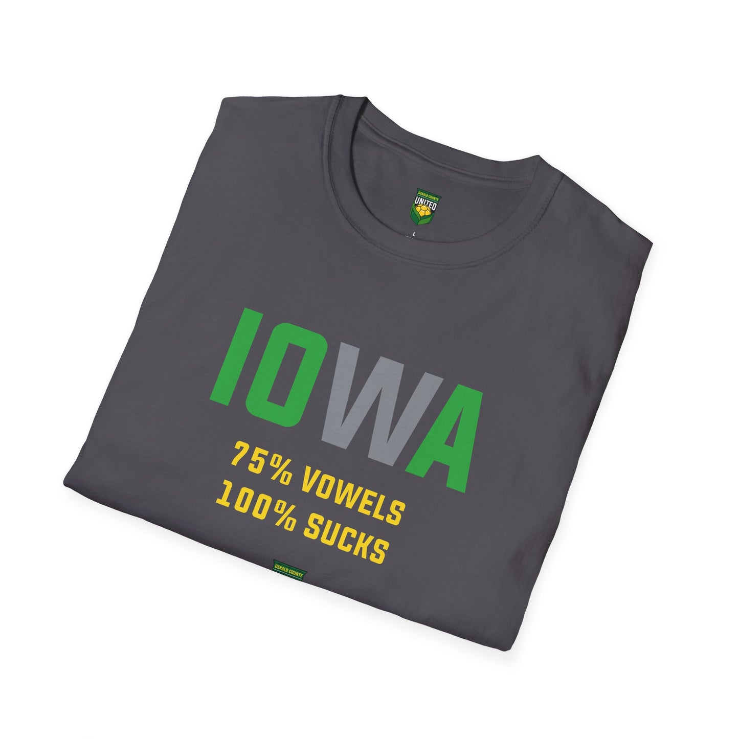 DKCU Iowa Sucks Graphic Unisex Shirt