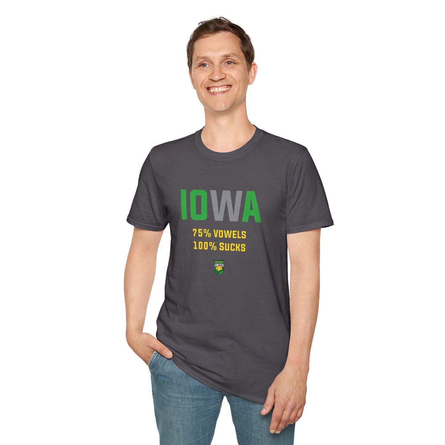 DKCU Iowa Sucks Graphic Unisex Shirt