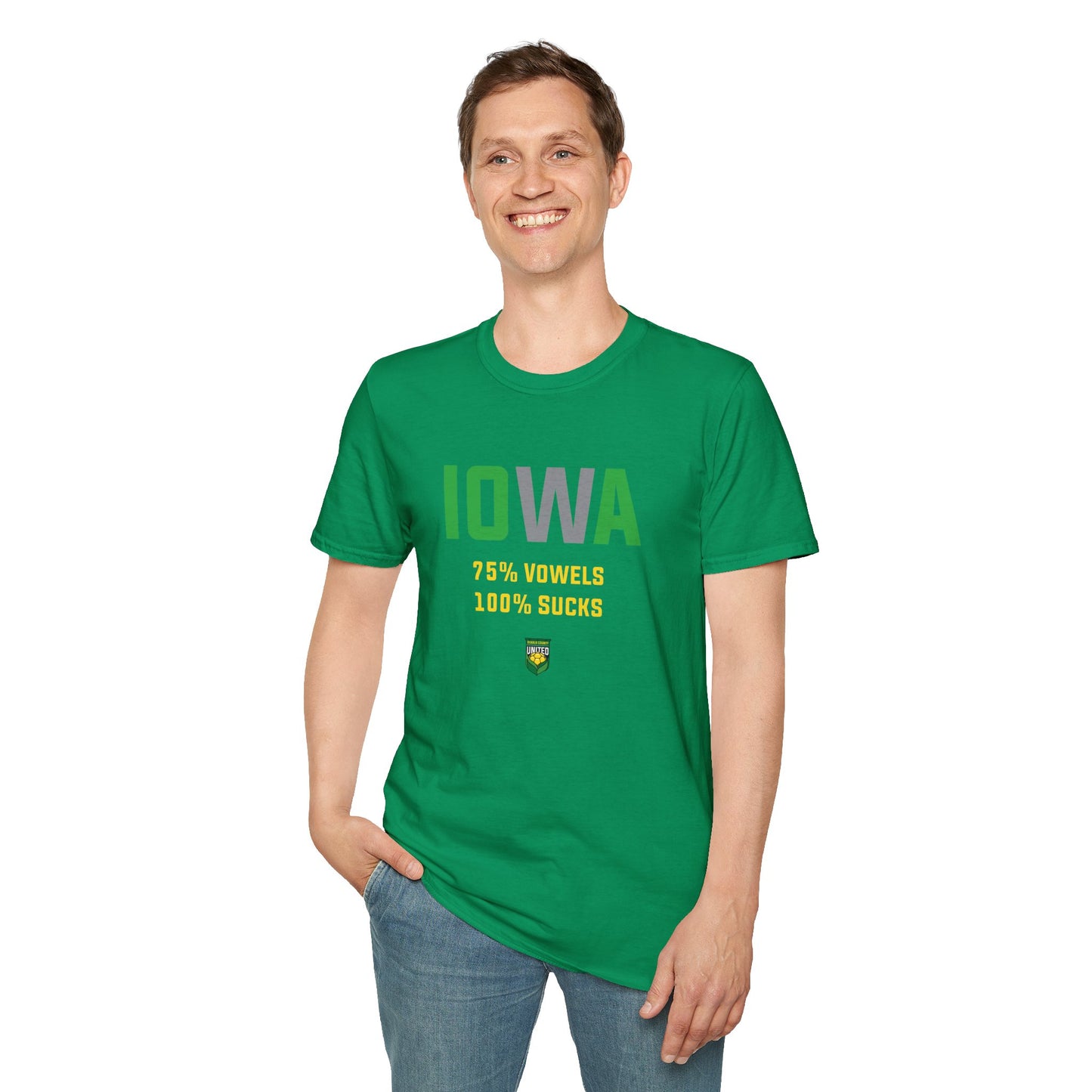 DKCU Iowa Sucks Graphic Unisex Shirt