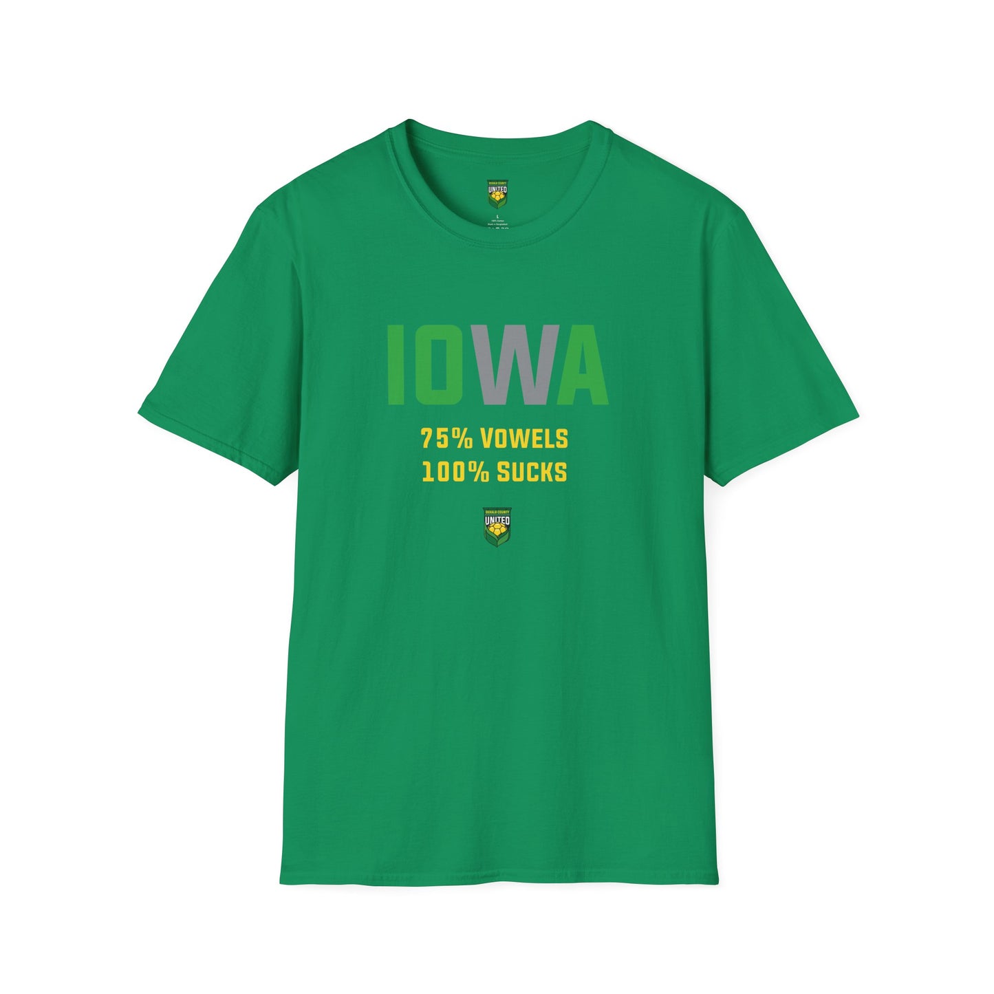 DKCU Iowa Sucks Graphic Unisex Shirt