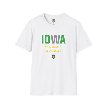 DKCU Iowa Sucks Graphic Unisex Shirt
