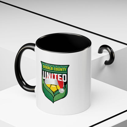 DeKalb County United Christmas Accent Coffee Mug (11/15 oz)