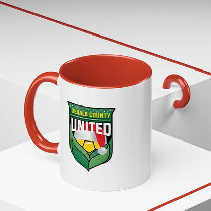 DeKalb County United Christmas Accent Coffee Mug (11/15 oz)