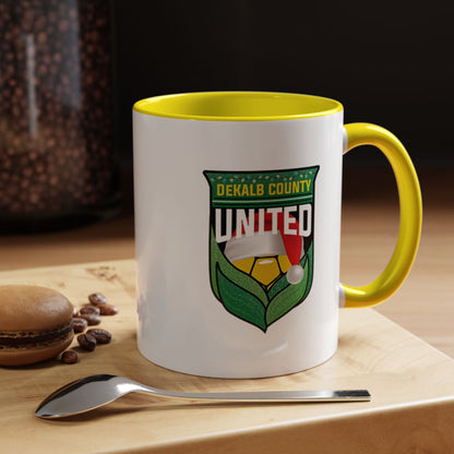 DeKalb County United Christmas Accent Coffee Mug (11/15 oz)
