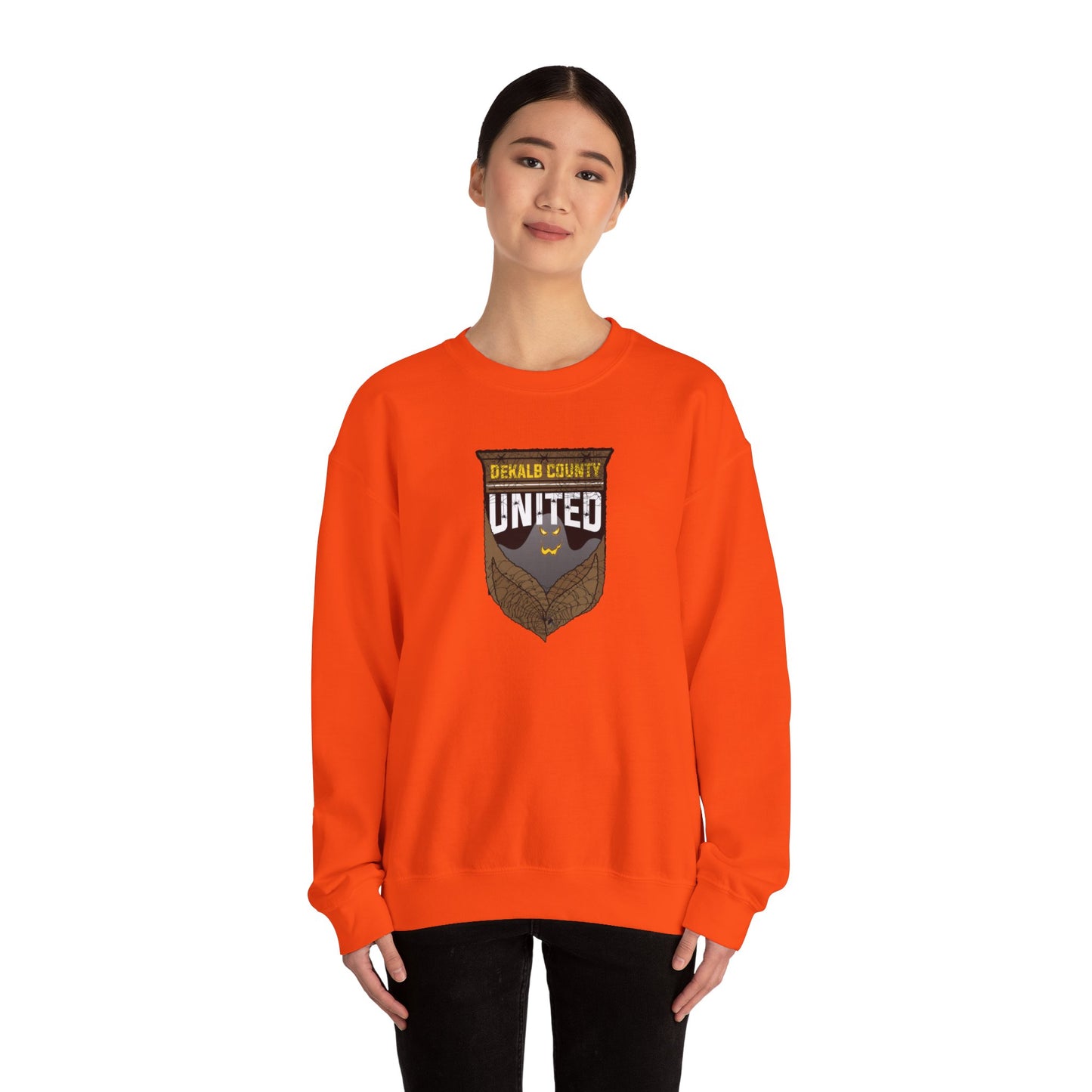 DKCU Halloween Ghost Unisex Heavy Blend™ Crewneck Sweatshirt