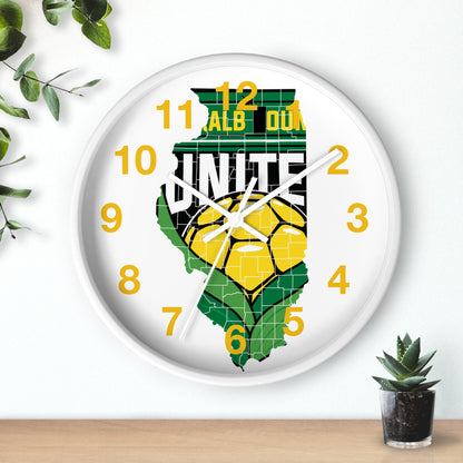 DKCU Illinois Outline Wall Clock