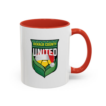 DeKalb County United Christmas Accent Coffee Mug (11/15 oz)