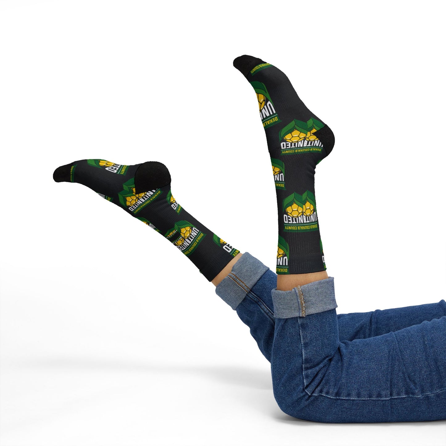 DeKalb County United Logo Crew Socks