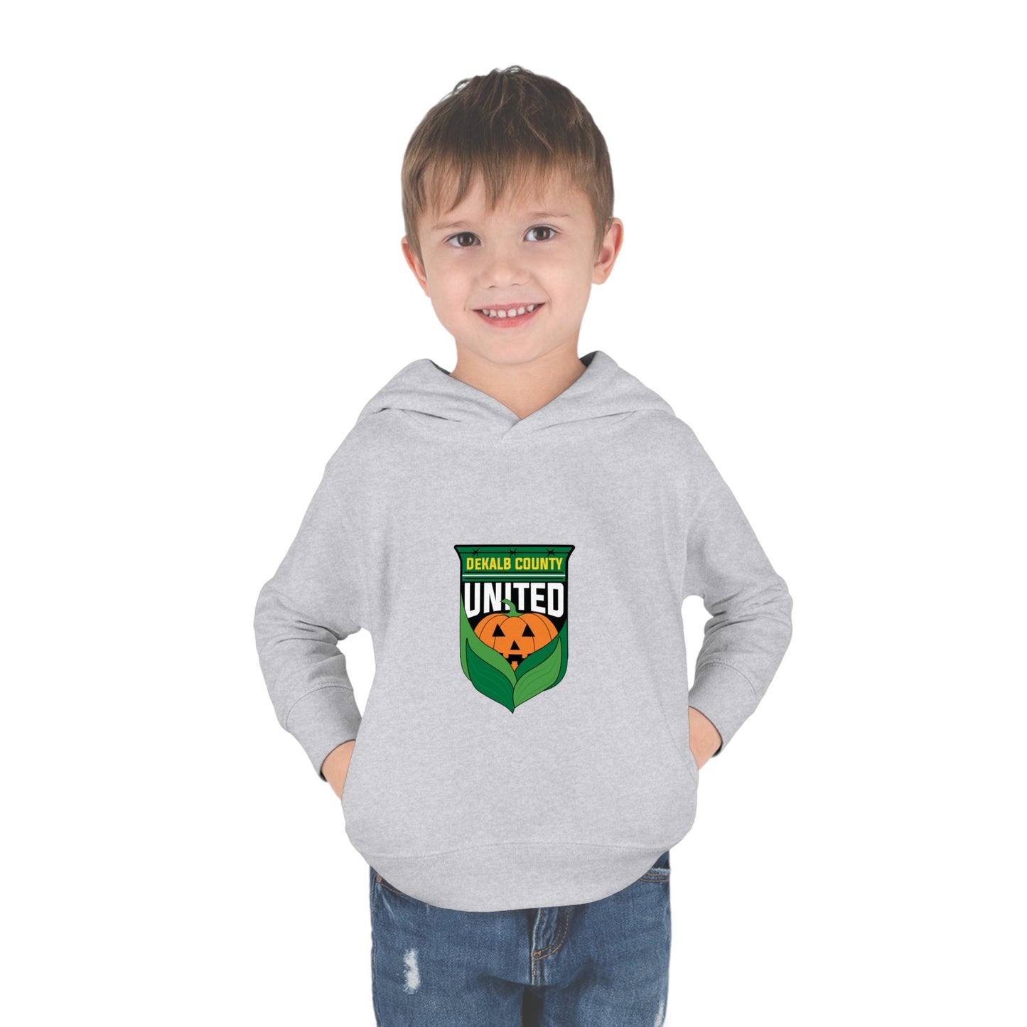 DKCU Halloween Pumpkin Toddler Pullover Fleece Hoodie