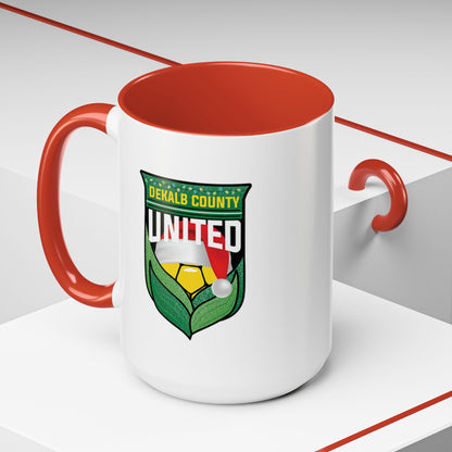 DeKalb County United Christmas Accent Coffee Mug (11/15 oz)