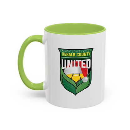 DeKalb County United Christmas Accent Coffee Mug (11/15 oz)