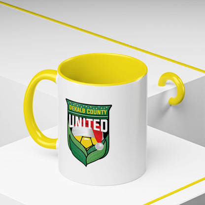 DeKalb County United Christmas Accent Coffee Mug (11/15 oz)
