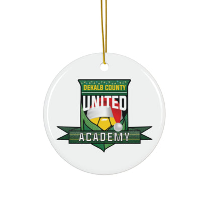 DKCU Academy Ceramic Christmas Ornament, Santa Hat