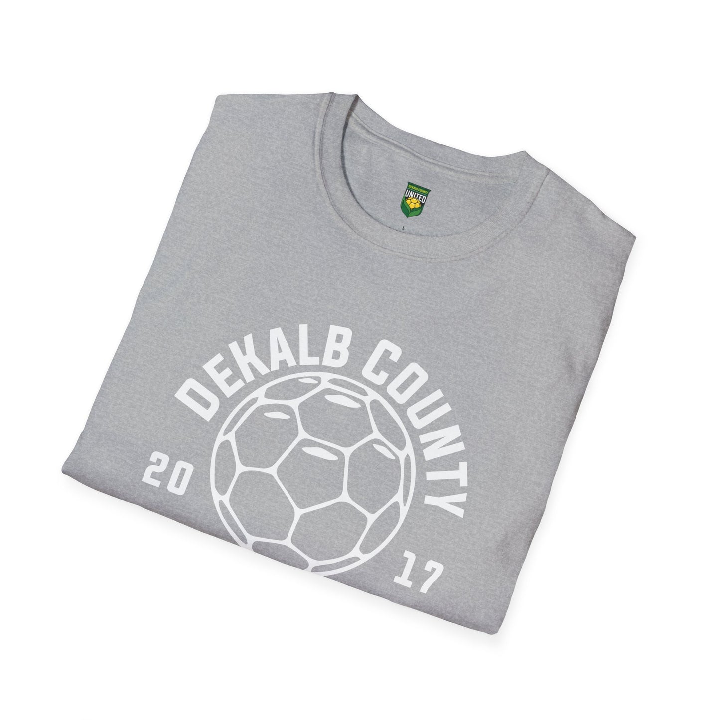 DKCU Soccer Ball Outline Unisex Softstyle T-Shirt