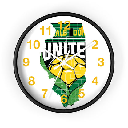 DKCU Illinois Outline Wall Clock