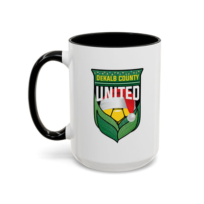 DeKalb County United Christmas Accent Coffee Mug (11/15 oz)