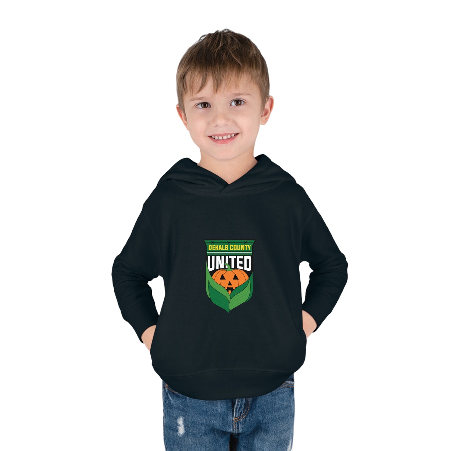 DKCU Halloween Pumpkin Toddler Pullover Fleece Hoodie