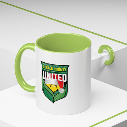 DeKalb County United Christmas Accent Coffee Mug (11/15 oz)