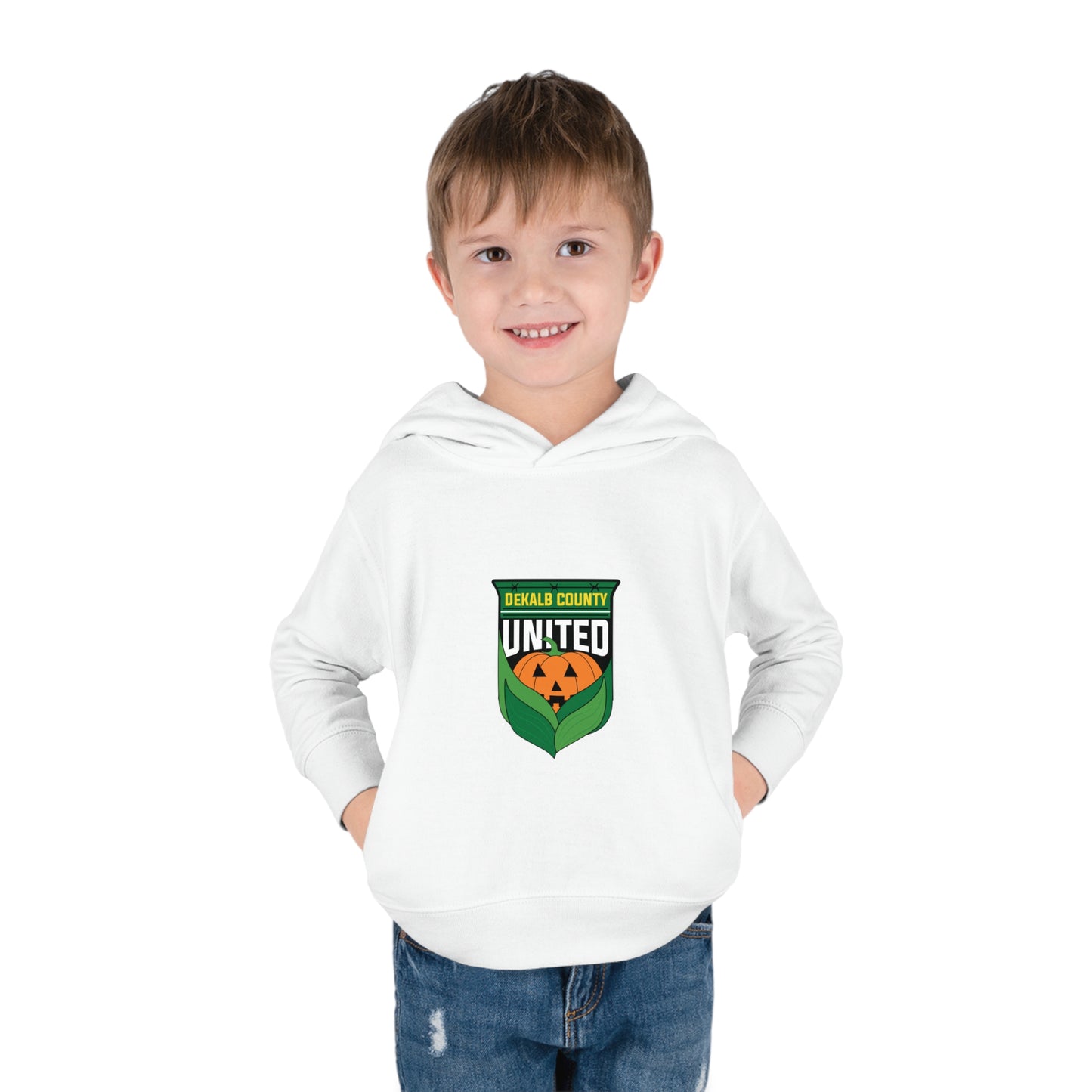 DKCU Halloween Pumpkin Toddler Pullover Fleece Hoodie