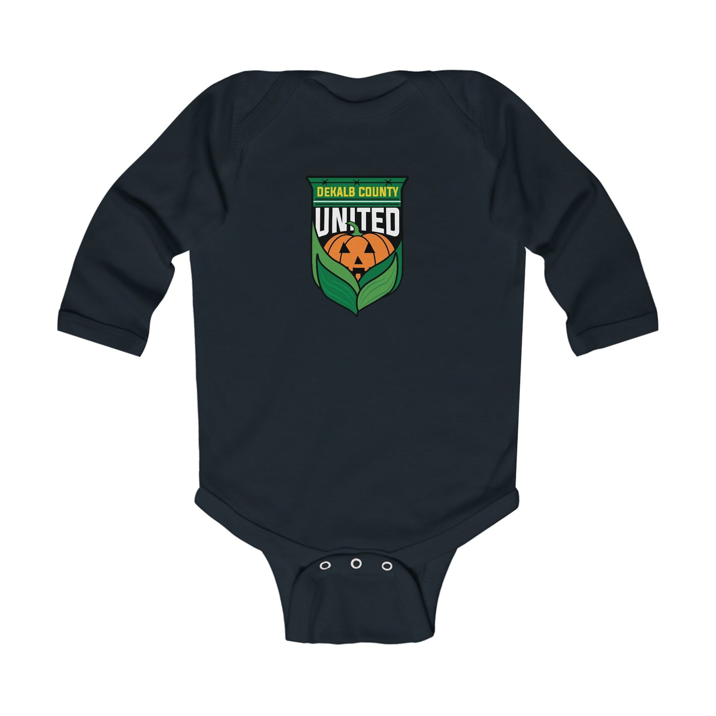 DKCU Halloween Pumpkin Baby Long Sleeve Bodysuit