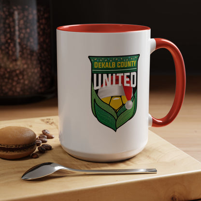 DeKalb County United Christmas Accent Coffee Mug (11/15 oz)