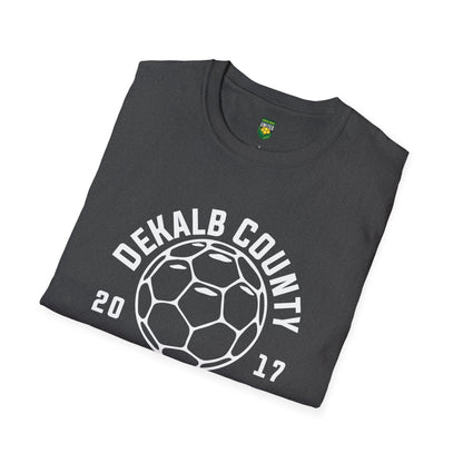 DKCU Soccer Ball Outline Unisex Softstyle T-Shirt