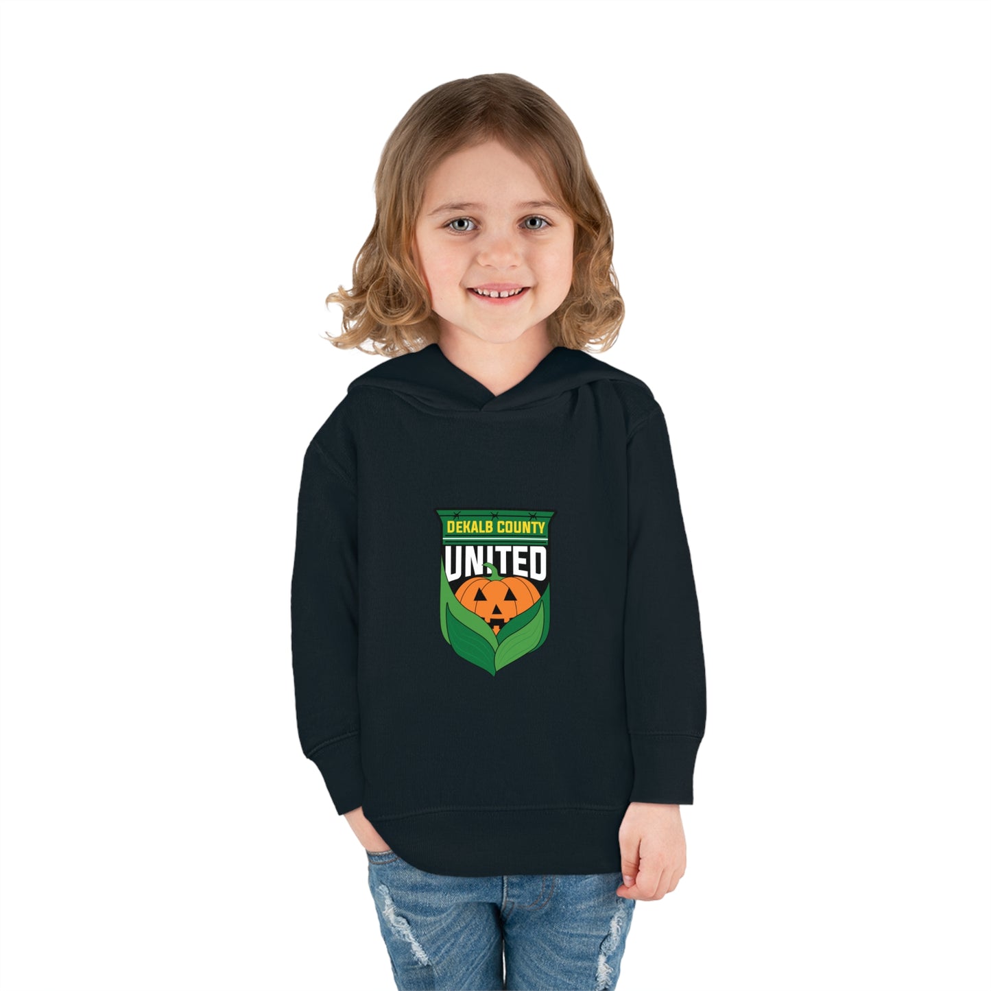 DKCU Halloween Pumpkin Toddler Pullover Fleece Hoodie